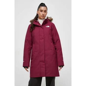 Péřová bunda The North Face, XS, burgundské, 93X