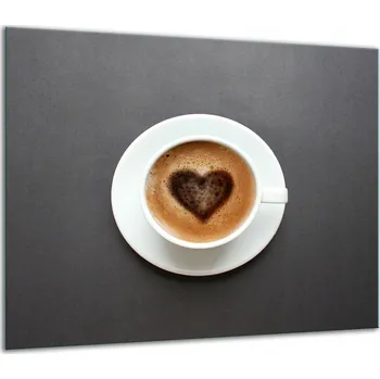 Obraz SKLENĚNÁ OCHRANNÁ DESKA NA SPORÁK 60x52 SRDCE
