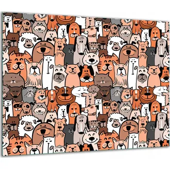 Obraz SKLENĚNÁ OCHRANNÁ DESKA NA SPORÁK 60x52 KOMIKS