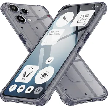 Pouzdro na mobilní telefon Techsuit - nárazuvzdorný průhledný silikon - Nothing Phone (3a) Lite - kouřově černá