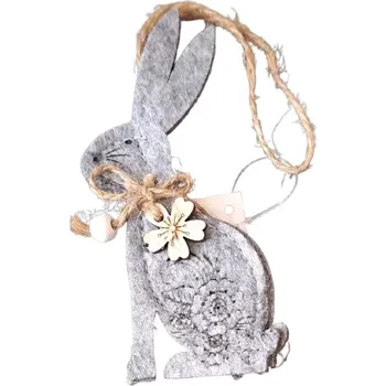 Velikonoční dekorace Zajíček filc ps3126 (zajíček k zavěšení)
