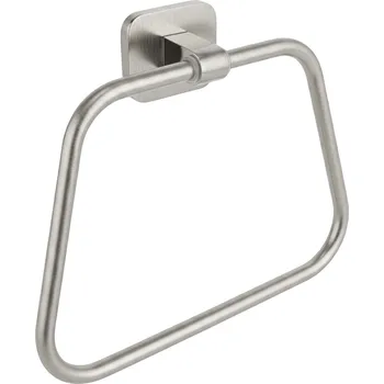 Držák na ručník Rea Nico, koupelnový věšák na ručníky, broušená ocel, REA-88082