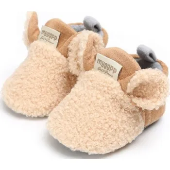 Dívčí bačkory Dětské capáčky s oušky béžova 6-12 měsíců