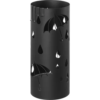Stojan na deštník Stojan na deštníky, ocelový, 17 x 41 cm, černý