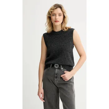 Dámská vesta Vesta s příměsí vlny Marc O'Polo 5000006924 šedá 90X, vel. L