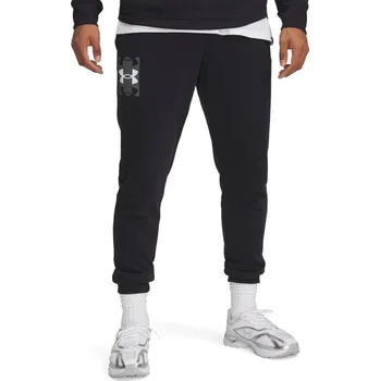 Pánské kalhoty Pánské Kalhoty UNDER ARMOUR UA RIVAL TERRY LOGO JOGGERQ2 1390144-001 – Černá XL