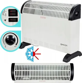 Přímotop ML CH2500DW Elektrický konvektor ohřívač 750/1250/2000W