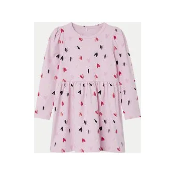 Dámské šaty NAME IT Každodenní šaty 13235237 Růžová Regular Fit 92