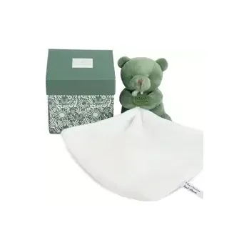 Hračka pro nejmenší Doudou Můj malý medvídek 10 cm zelený (DC4357-ZELENY)