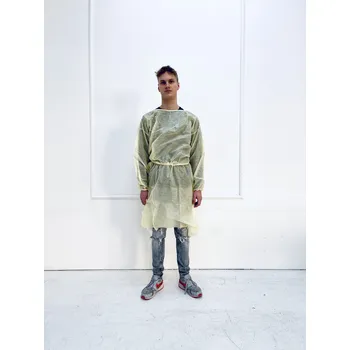 Jednorázový oděv Ochranný oblek 1ks - žlutý 25g/m2 Množství I: 200ks