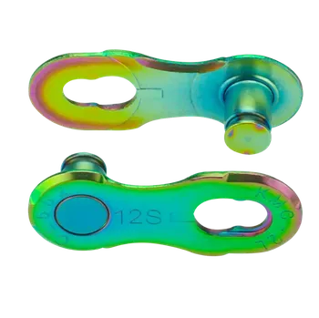 Komponent pro jízdní kolo KMC MissingLink 12NR Aurora Green (2ks) (Spojka řetězu KMC MissingLink 12NR Aurora Green 12)