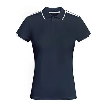 Dámské tričko Dámská sportovní polokošile Tamil, námořnická modrá/bílá, Velikost L