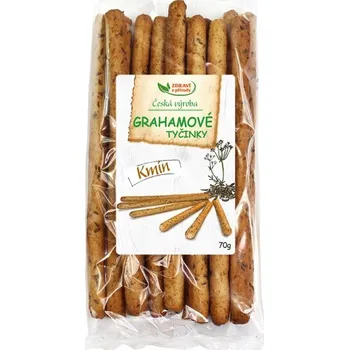 Zdraví z přírody Grahamové celozrnné tyčinky kmín 70 g