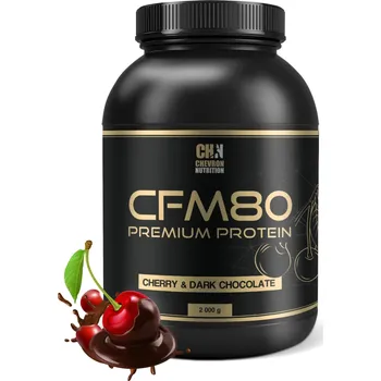 Protein Chevron Nutrition CFM80 Premium protein 2000 g hořká čokoláda & višeň