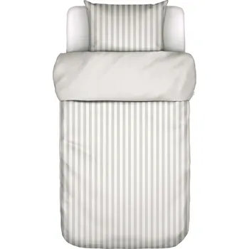 Povlečení Marc O'Polo, Povlečení Classic Stripe s povlakem na polštář 80 x 80 cm zapínání na zip 155 x 220 cm šedo-béžové - Formadore