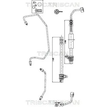 Čep řízení Hydraulická hadice, řízení TRISCAN 8516 43001