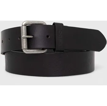 Opasek Kožený pásek Barbour MAC0111 černá 99X, vel. S