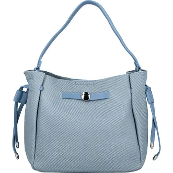 Kabelka Módní dámská koženková kabelka na rameno Aminta, džínově modrá