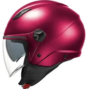 Helma na motorku KAPPA KV57 BASIC - otevřená červená jet moto přilba S