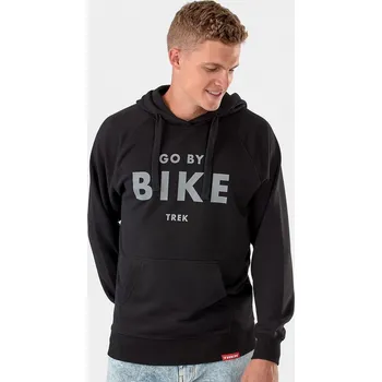Pánské oblečení TREK Trek Go By Bike mikina s kapucí black, M