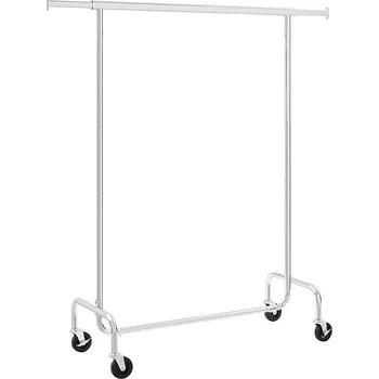 Věšák Stojan na oblečení Songmics stříbrný