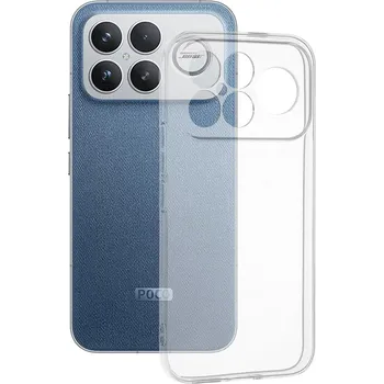 Pouzdro na mobilní telefon Techsuit – průhledný silikon – Xiaomi Poco F8 Ultra – transparentní