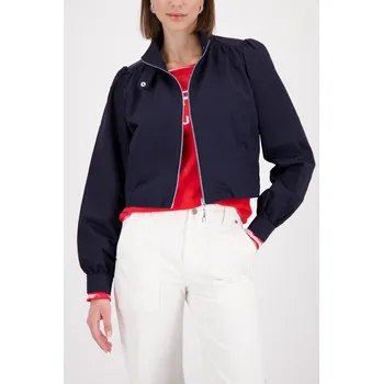 Dámský kabát Bunda Monari 410366 modrá marina se stojáčkem Velikost: 36