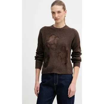 Dámský svetr Svetr s příměsí vlny United Colors of Benetton 18L4E10EW hnědá 88X, vel. S