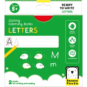 omalovánky Omalovánky Připraveno k psaní – Písmena 5+ | Banana Panda