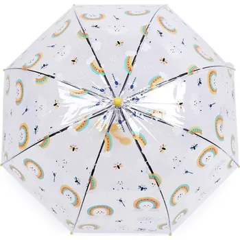 Deštník Dětský průhledný vystřelovací deštník