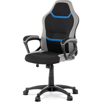 Židle kancelářská černá/šedá/modrá KA-L611 BLUE