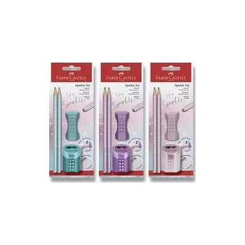 Kancelář Grafitová tužka Faber-Castell Sparkle - perleťové odstíny set 4 ks, mix barev