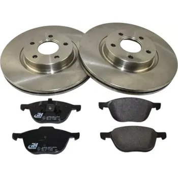 Brzdový kotouč Sada přední brzdové kotouče + destičky FORD C-MAX FOCUS II KUGA VOLVO (FORD 12236820 12539650 VOLVO 2745100)