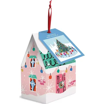 Puzzle Puzzle GALISON bruslení kolem vánočního stromu – 130 dílků