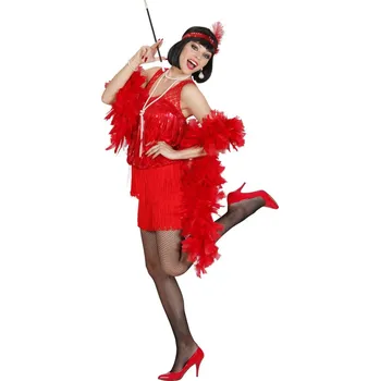 WIDMANN Dámský kostým Charleston červený vel. XL