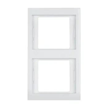 vypínač Rámeček, 2-násobný, svislý, K.1, bílá lesk BERKER 13237009