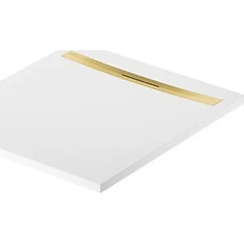 Sprchová vanička CERSANIT 3D Sprchová vanička Cersanit Kontra 100x90 obdélníková, bílá ,kryt zlatý, S207-032 S207-032