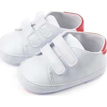 Dětská móda Dětské capáčky na suchý zip červená 0-6 měsíců