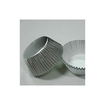 Krabice na pečivo Cukrářské košíčky STŘÍBRNÉ 25 mm