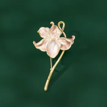 Brož Éternelle Brož ve tvaru květiny Lucita B7383-XC06770T9105 Zlatá