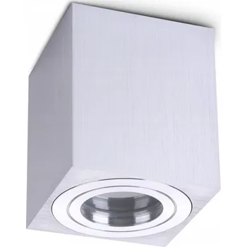 Bodové svítidlo Kvadratové bodové svítidlo Kobi stříbrné