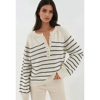 Dámský svetr HiCCUP dámský svetr vícebarevný volný ke kolenům velikost S