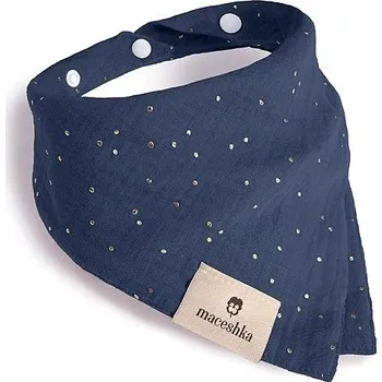 Maceshka Slintáček Nature dvojitý se zlatým puntíkem Indigo