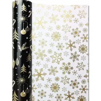 Balící papír Dárkový balicí papír Vánoční oboustranný 43 cm x 5 m