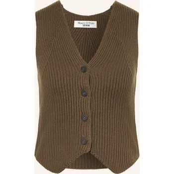 Dámská vesta Marc O'polo Denim Dámská Pletená Vesta, hnědá, 38