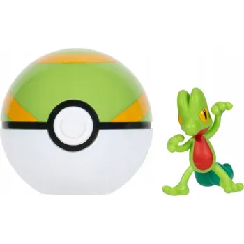 Figurka Jazwares Pokémon Clip N Go Poké Ball Treecko a Nest Ball