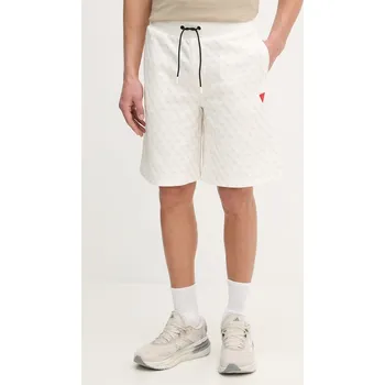 Pánské kraťasy Kraťasy Guess KORBIN Z4YD03.K7122 bílá 00X, vel. XXL