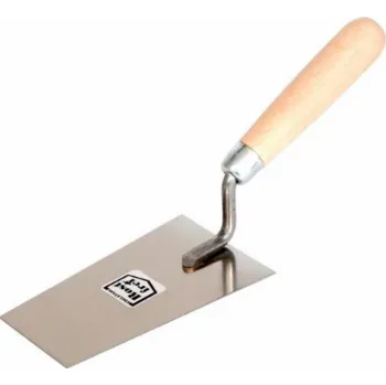 Zdenické nářadí AWTools Nerezové trapézové hladítko 180mm dřevěná rukojeť AW30254