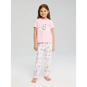 Dívčí spodní prádlo Sinsay - Dvoudílná pyžamová souprava Gabby's Dollhouse - pastelová růžová - 139DP-03X - 139DP-03X-104