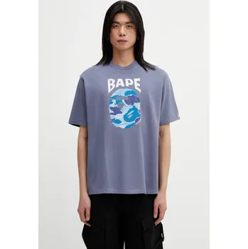 Pánské tričko Bavlněné tričko A Bathing Ape ABC Camo Hand Draw APE Head, M, šedá, 90Y